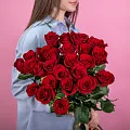 Красные розы (Эквадор) 70 см поштучно