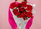 Купить Букет из 9 красных французских роз в  с бесплатной доставкой: цена, фото, описание