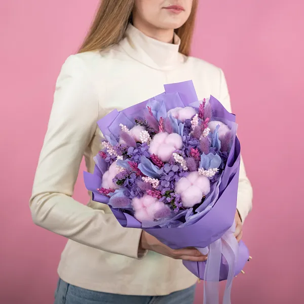 Купить Букет из сухоцветов «Маленькое чудо» в  с бесплатной доставкой: цена, фото, описание