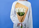 Купить Букет из 9 белых роз 50 см (Эквадор) в  с бесплатной доставкой: цена, фото, описание