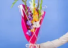 Купить Букет из 7 гладиолусов микс в упаковке в  с бесплатной доставкой: цена, фото, описание