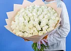 Купить Букет из 80 белых роз 50 см (Эквадор) в  с бесплатной доставкой: цена, фото, описание