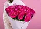 Купить Букет из 25 розовых роз 70 см в  с бесплатной доставкой: цена, фото, описание