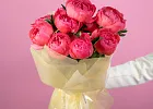 Купить Букет из 11 коралловых пионов (Премиум) в  с бесплатной доставкой: цена, фото, описание