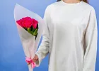 Купить Букет из 4 розовых роз 50 см (Эквадор) в  с бесплатной доставкой: цена, фото, описание