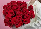 Купить Букет из 25 красных роз 60-70 см (Эквадор) в  с бесплатной доставкой: цена, фото, описание
