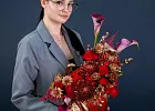 Купить Композиция в тыкве «Багряная осень» в  с бесплатной доставкой: цена, фото, описание