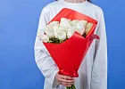 Купить Букет из 17 белых роз 50 см (Эквадор) в  с бесплатной доставкой: цена, фото, описание