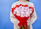 Купить Букет из 21 розового пиона (Премиум) в  с бесплатной доставкой: цена, фото, описание