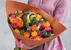 Купить Букет из 51 розы Кения микс с нобилисом в  с бесплатной доставкой: цена, фото, описание