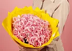 Купить Букет из 51 розовой розы 50 см (Россия) в  с бесплатной доставкой: цена, фото, описание