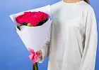 Купить Букет из 9 розовых роз 50 см (Эквадор) в  с бесплатной доставкой: цена, фото, описание
