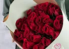Купить Букет из 25 красных роз 60-70 см (Эквадор) в  с бесплатной доставкой: цена, фото, описание