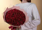 Купить 101 красная роза Кения в  с бесплатной доставкой: цена, фото, описание