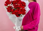 Купить Букет из 9 красных французских роз в  с бесплатной доставкой: цена, фото, описание