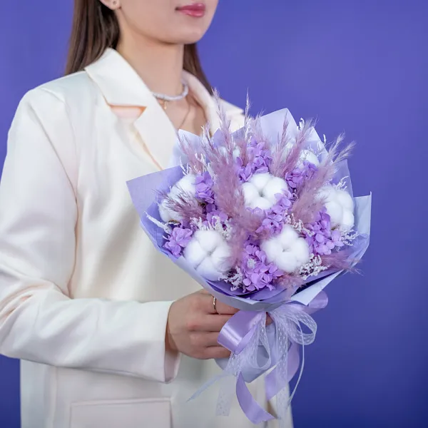 Купить Букет из сухоцветов «Маленькое чудо» в  с бесплатной доставкой: цена, фото, описание