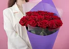 Купить Букет из 15 красных роз 60-70 см (Эквадор) в  с бесплатной доставкой: цена, фото, описание