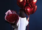 Купить Подарочный набор «Шары и 51 роза» в  с бесплатной доставкой: цена, фото, описание