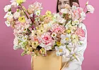 Купить Композиция в шляпной коробке «Нежное сияние» в  с бесплатной доставкой: цена, фото, описание