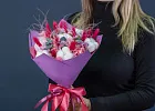Купить Букет из сухоцветов «Малиновый закат» в  с бесплатной доставкой: цена, фото, описание