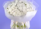 Купить Букет из 35 белых кустовых хризантем в Санкт-Петербурге с бесплатной доставкой: цена, фото, описание