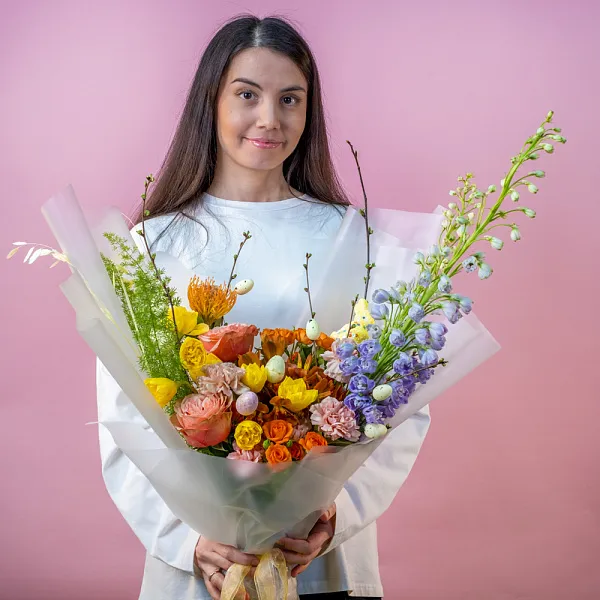Купить Букет «Разрисованная вуаль» в  с бесплатной доставкой: цена, фото, описание