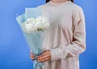 Купить Букет из 3 белых пионов (Премиум) в  с бесплатной доставкой: цена, фото, описание