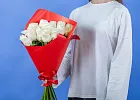 Купить Букет из 17 белых роз 50 см (Эквадор) в  с бесплатной доставкой: цена, фото, описание