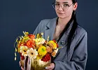 Купить Композиция в тыкве «Осенний пейзаж» в  с бесплатной доставкой: цена, фото, описание