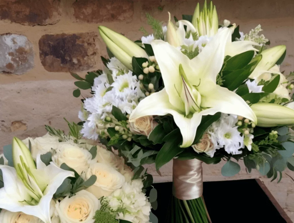 Свадебные букеты с лилиями
