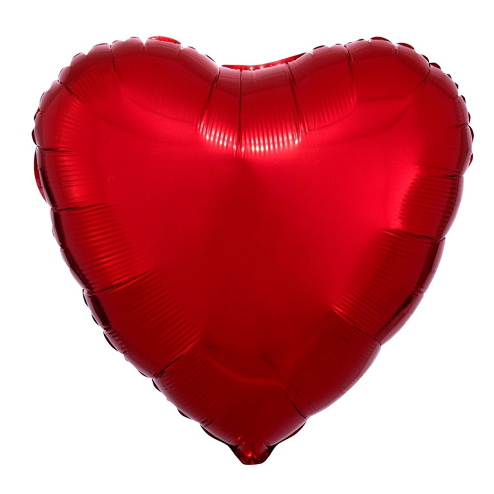 Шар СЕРДЦЕ красное шар фольгированный 36 сердце красное инд упаковка