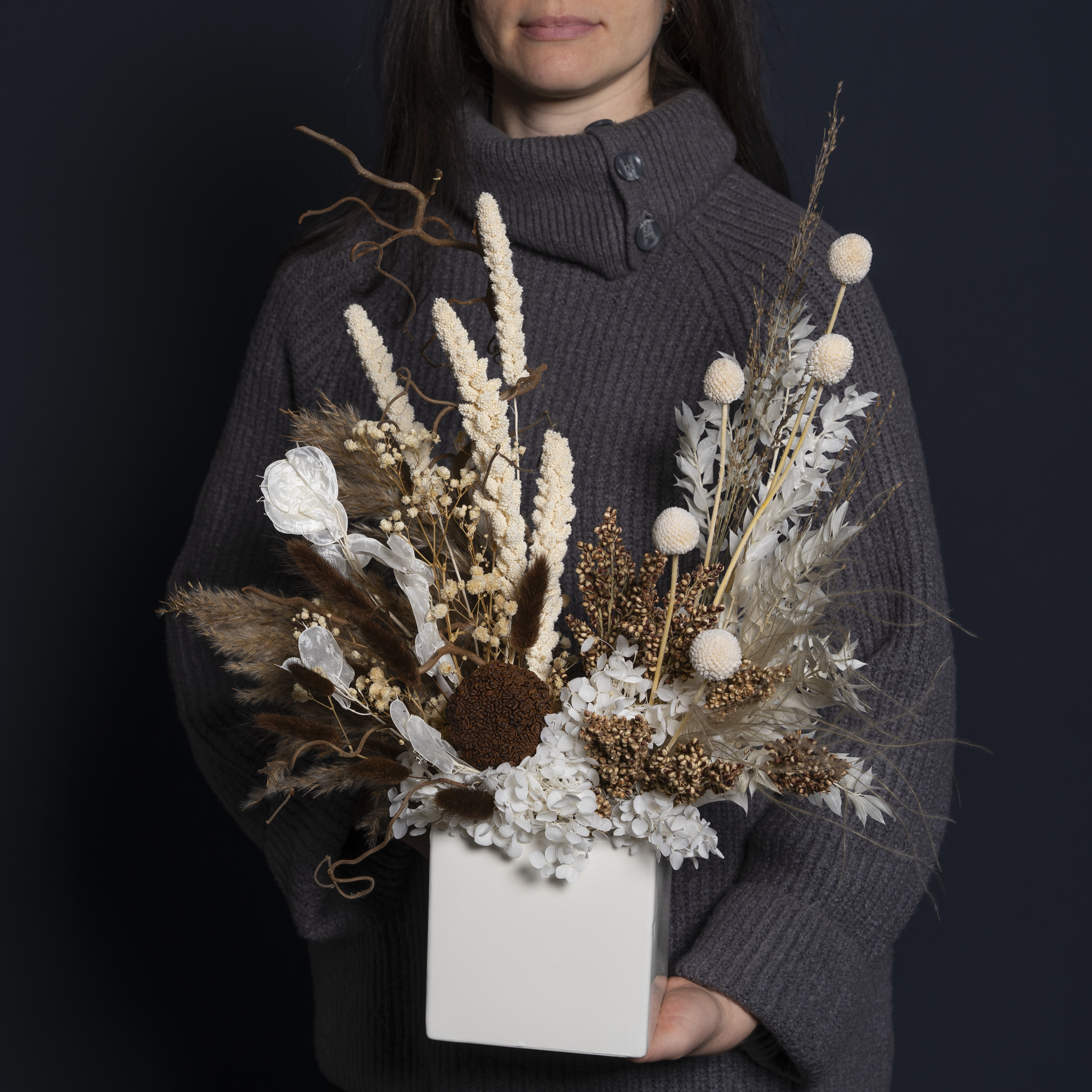 Композиция из сухоцветов «Холодная осень»