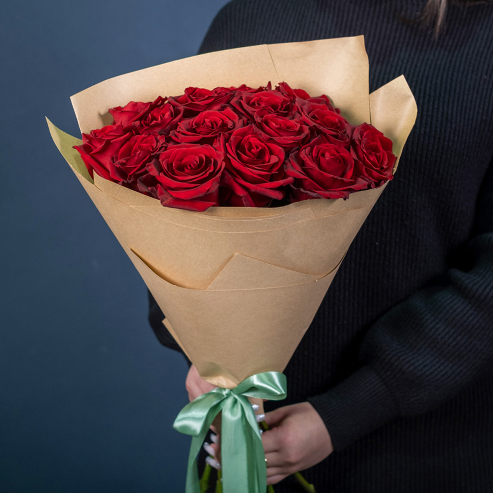 Розы в крафте