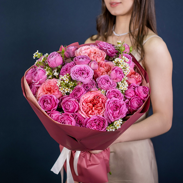 Купить Букет «Розовый рассвет» в  с бесплатной доставкой: цена, фото, описание