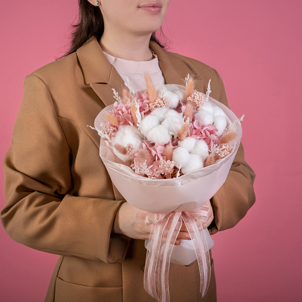 Купить Букет из сухоцветов «Чувственность» в  с бесплатной доставкой: цена, фото, описание