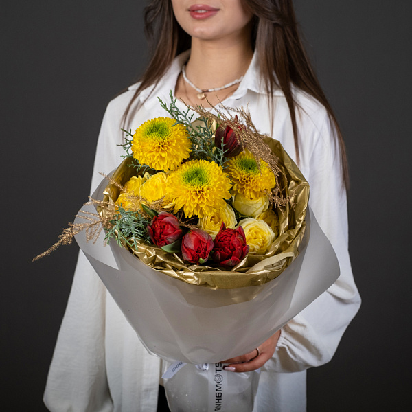 Купить Букет «Мороз и солнце» в  с бесплатной доставкой: цена, фото, описание