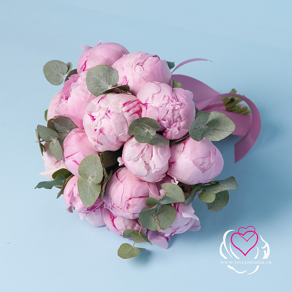 Купить Букет невесты из розовых пионов Сара Бернар в  с бесплатной доставкой: цена, фото, описание