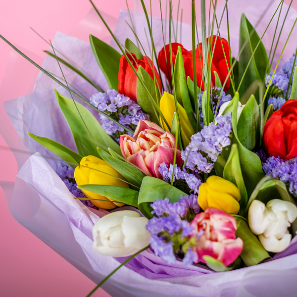 Купить Букет «Весна в душе» в  с бесплатной доставкой: цена, фото, описание
