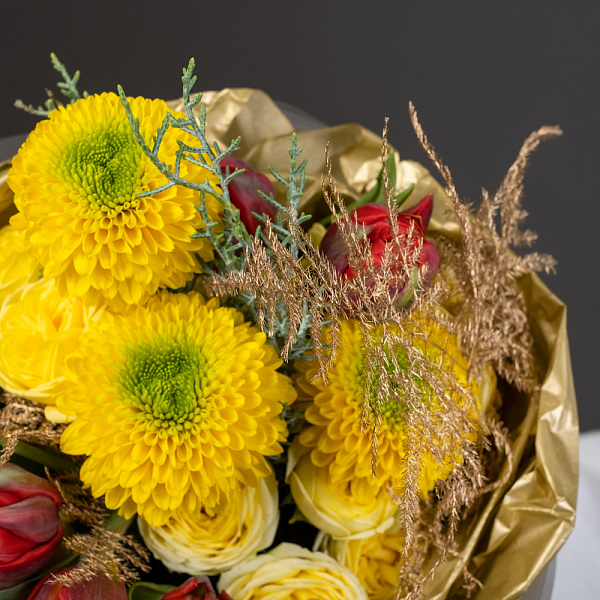 Купить Букет «Мороз и солнце» в  с бесплатной доставкой: цена, фото, описание