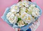 Купить Букет из 25 белых французских роз в  с бесплатной доставкой: цена, фото, описание