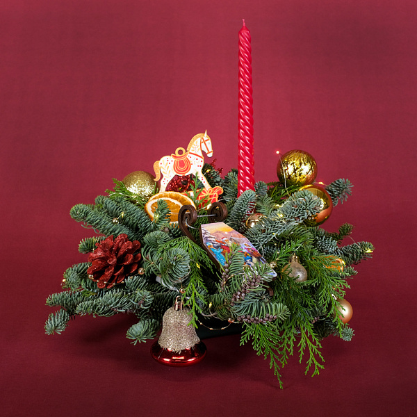 Купить Композиция со свечой «Лошадка» в  с бесплатной доставкой: цена, фото, описание