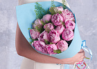 Купить Букет из 15 розовых пионов (Стандарт) с тиласпией в Санкт-Петербурге с бесплатной доставкой: цена, фото, описание