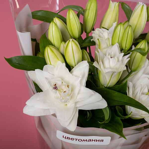 Купить Букет из 5 ароматных лилий в  с бесплатной доставкой: цена, фото, описание