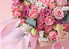 Купить Букет невесты из пионовидных роз и эустомы в Санкт-Петербурге с бесплатной доставкой: цена, фото, описание
