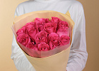 Купить Букет из 15 розовых роз 50 см (Эквадор) в  с бесплатной доставкой: цена, фото, описание