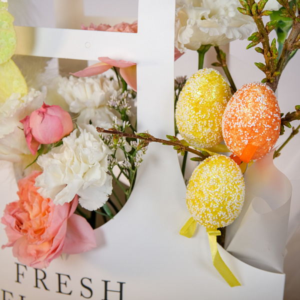 Купить Композиция в сумочке «Солнечная» в  с бесплатной доставкой: цена, фото, описание