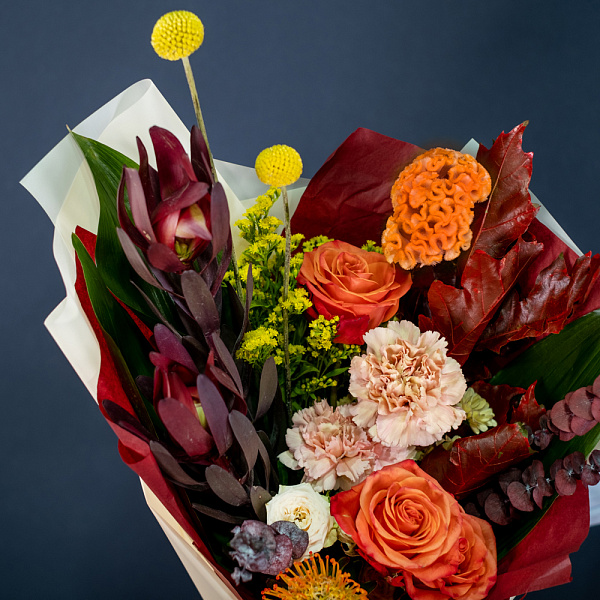 Купить Букет «Легенды осени» M в  с бесплатной доставкой: цена, фото, описание