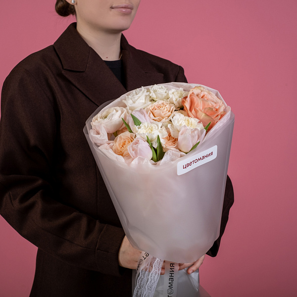 Купить Букет «Ванильный крем» в  с бесплатной доставкой: цена, фото, описание