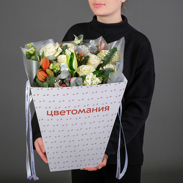 Купить Букет «Зимний вечер» L в  с бесплатной доставкой: цена, фото, описание