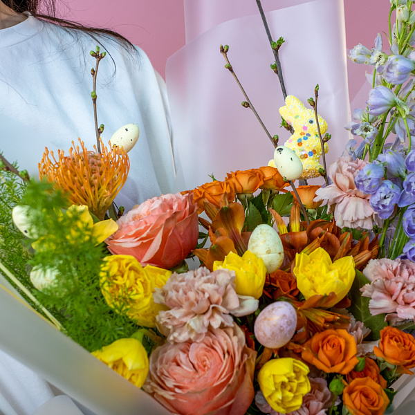 Купить Букет «Разрисованная вуаль» в  с бесплатной доставкой: цена, фото, описание